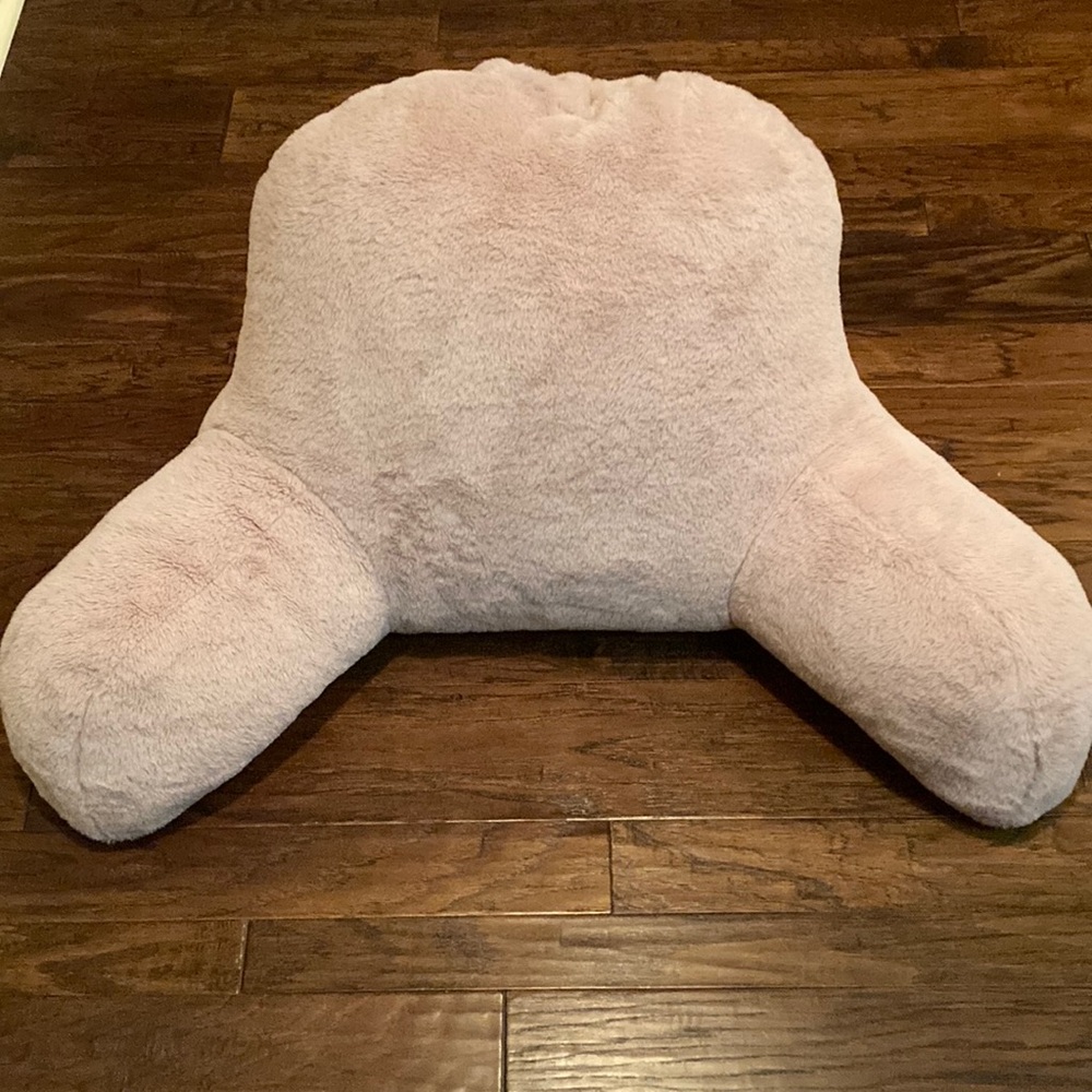 Cozy Plush Backrest Pillow - Pink